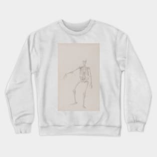 A Comparative Anatomical Exposition of the Structure of the Human Body with that of a Tiger and a Common Fowl: Human Skeleton, Anterior View by George Stubbs Crewneck Sweatshirt